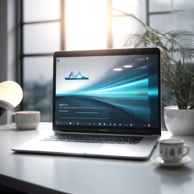 User editing clip on laptop